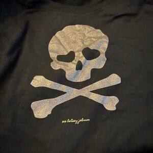 Betsey Johnson Glitter Skull Sweatshirt * Black * 2X
Worn once
